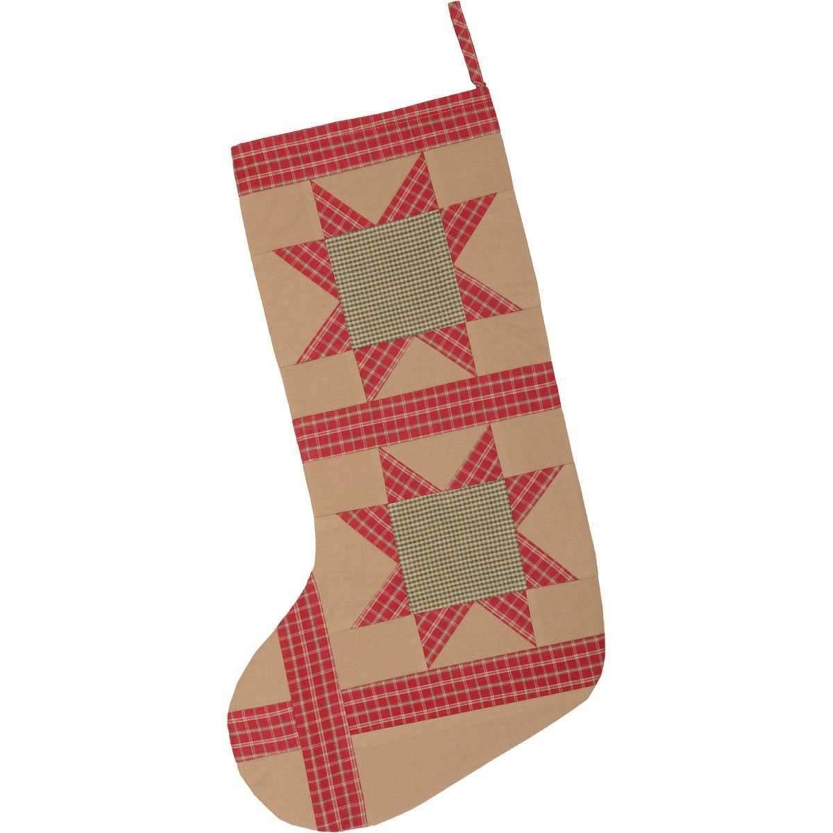 Dolly Star Tan Patch Stocking 12x20 - Your Western Decor, LLC