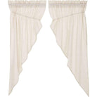 Simple Life Flax Natural Prairie Curtain Set - Your Western Decor, LLC