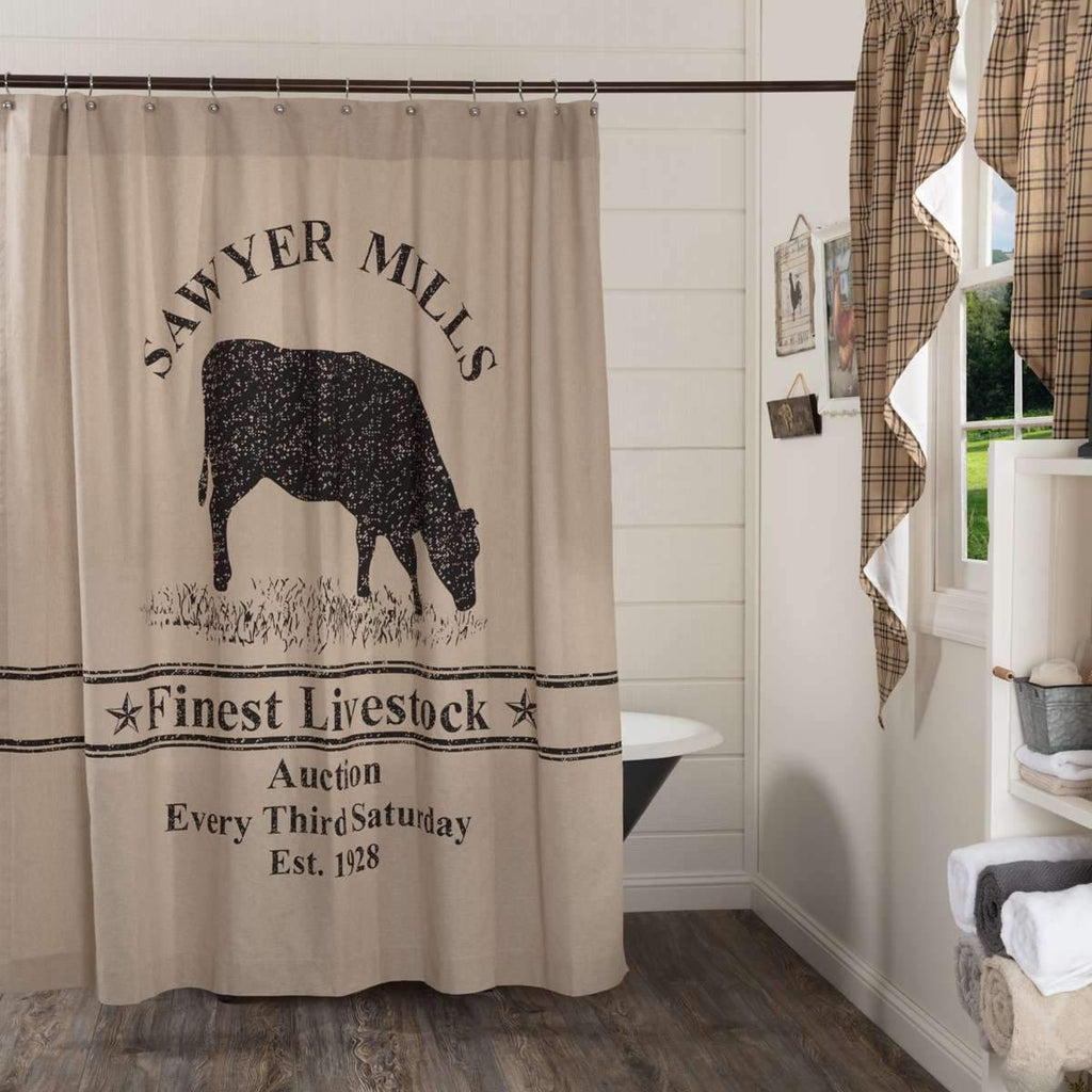 Sawyer Mill Cow Shower Curtain - Your Western Decor
