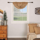 Burlap Natural Balloon Valance Curtain 60x15 - Your Western Decor, LLC