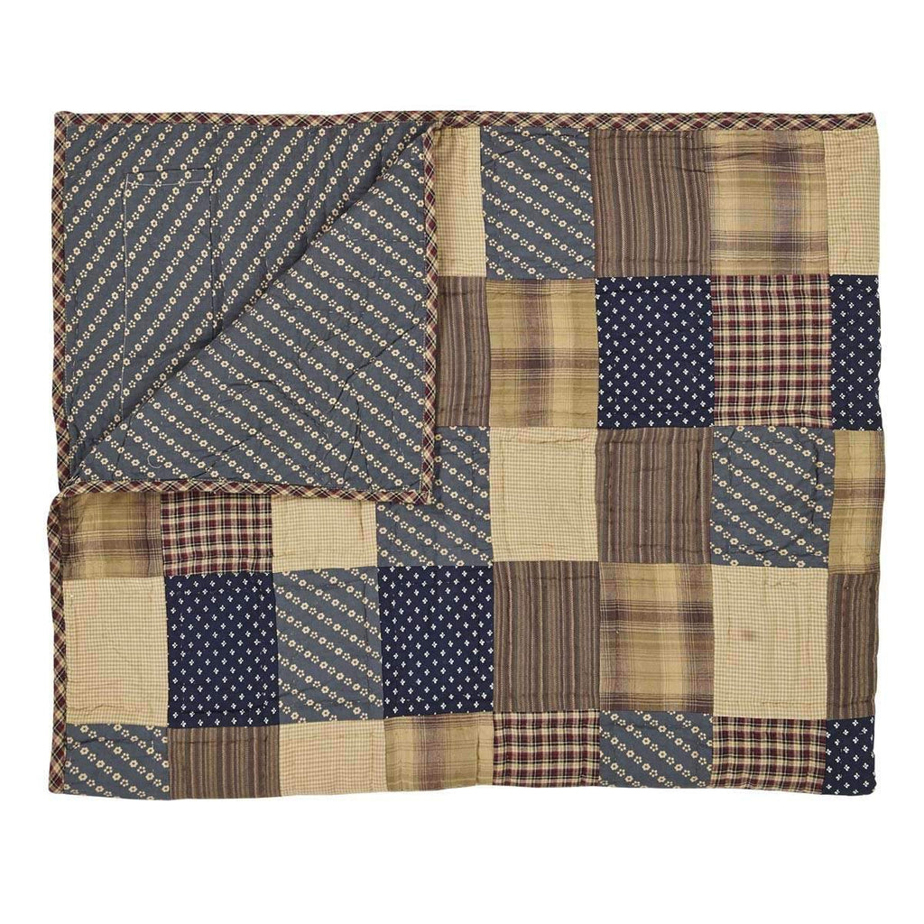 Patriotic Patch Quilted Throw 60x50 - Your Western Decor, LLC