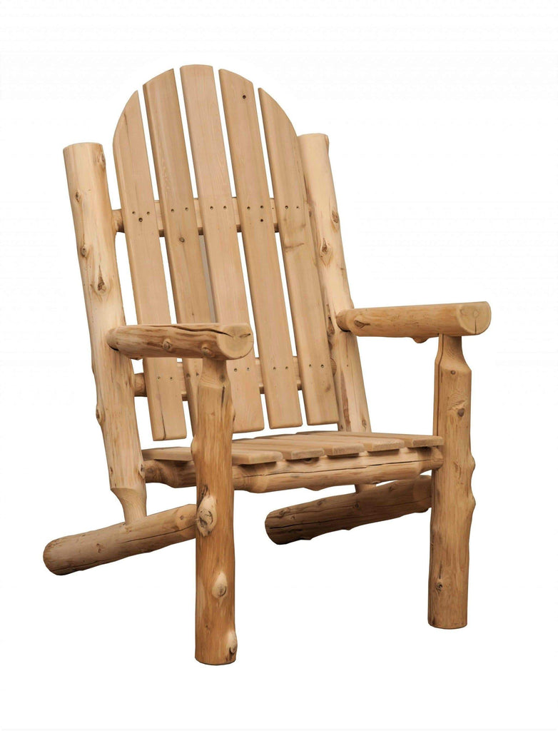 Rustic adirondack cedar wood arm chair - Made in the USA - Your Western Decor