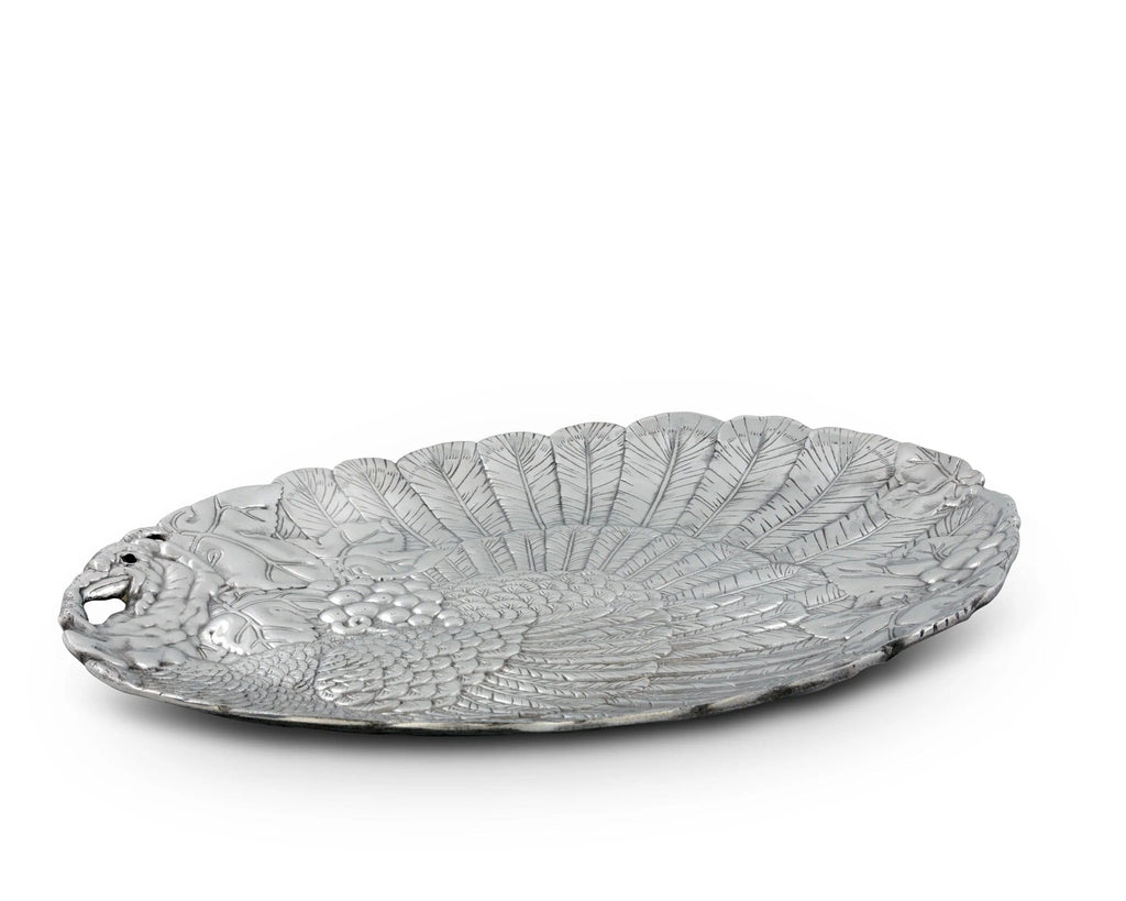 Handmade Aluminum Oval Turkey Plate - Your Western Decor