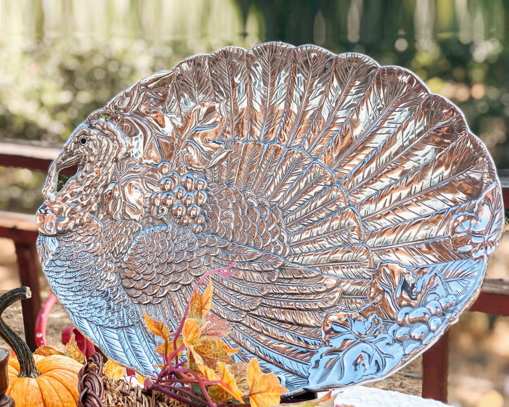Handmade Aluminum Oval Turkey Platter - Your Western Decor