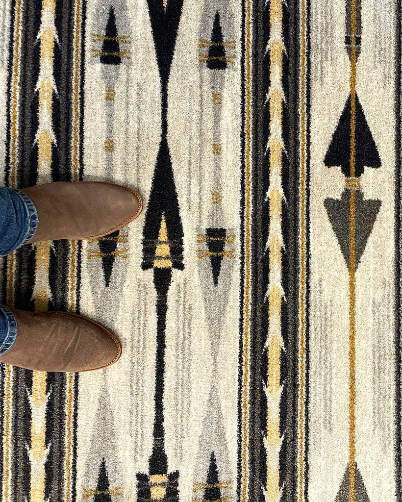 Arrows pass area rug detail - American Made Rugs - Your Western Decor