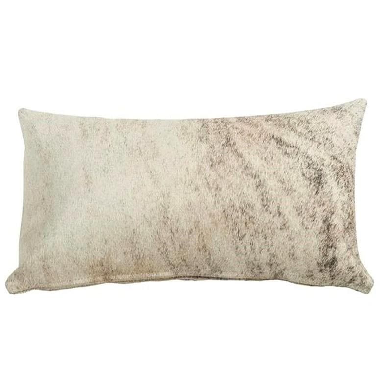 22x13 Light brindle cowhide throw pillow - Brazilian - 3 sizes - Made in the USA - Your Western Decor