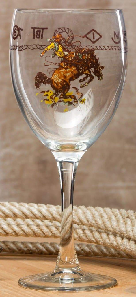 Bronc & Brands 15 oz Goblet - Made in the USA - Your Western Decor, LLC
