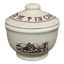 western china sugar bowl made in the USA. Your Western Decor