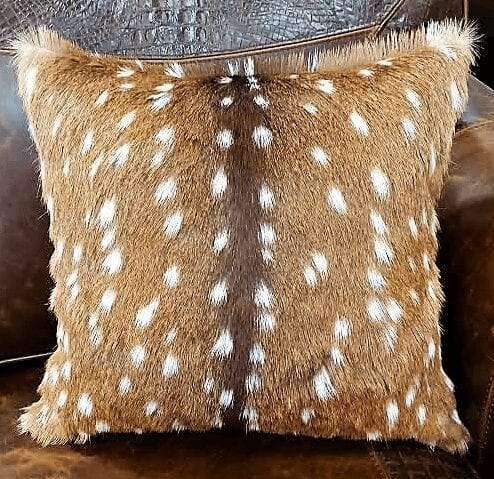 Genuine Axis deer hide pillows - Custom made in the USA - Your  Western Decor, LLC