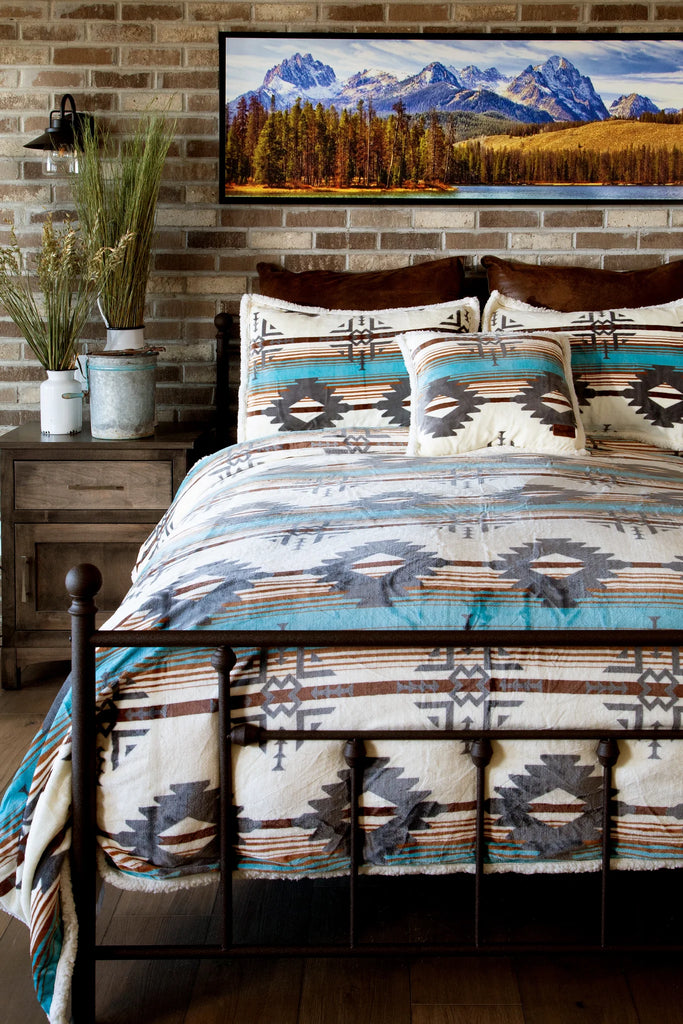 Aztec Sky Southwest Sherpa Comforter Set - Your Western Decor