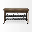 farmhouse kitchen island on wheels