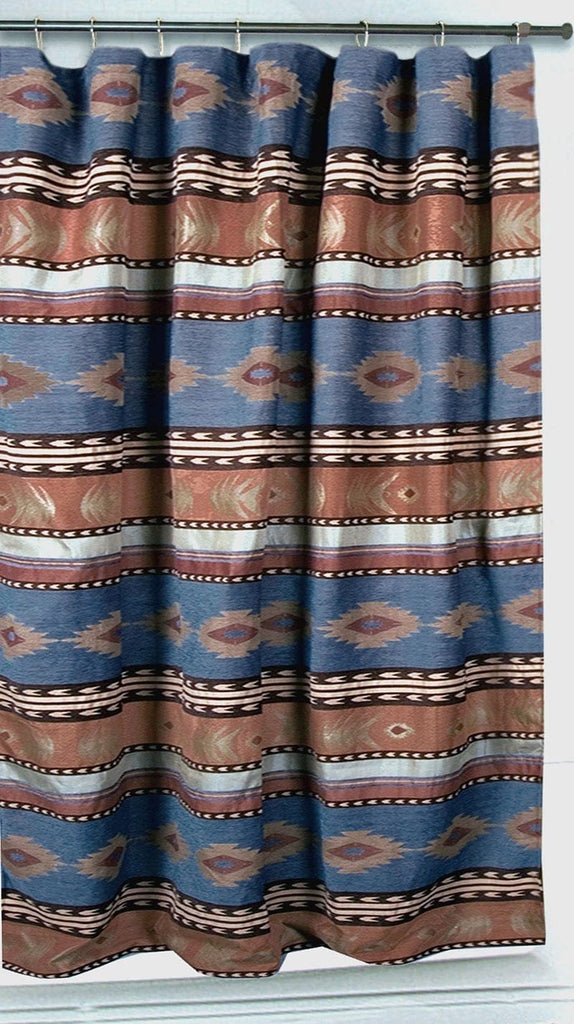 Badlands Blue Southwest Shower Curtain - Your Western Decor