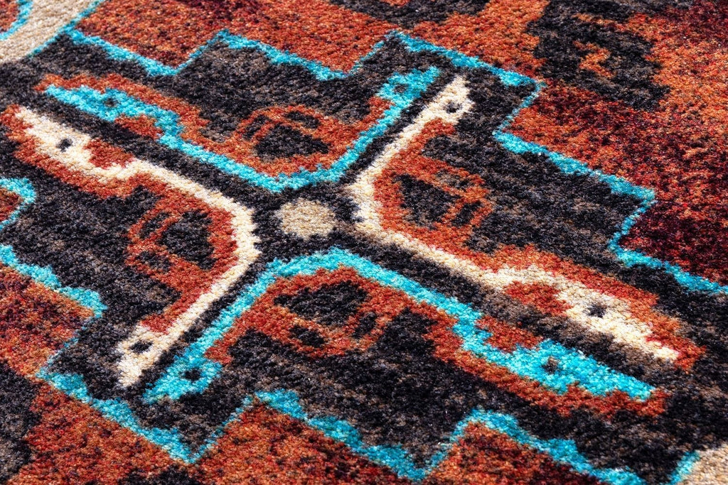 Badlands Area Rugs in Rust made in the USA - Your Western Decor