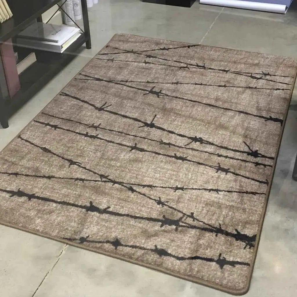 Barbed wire hot sale rug