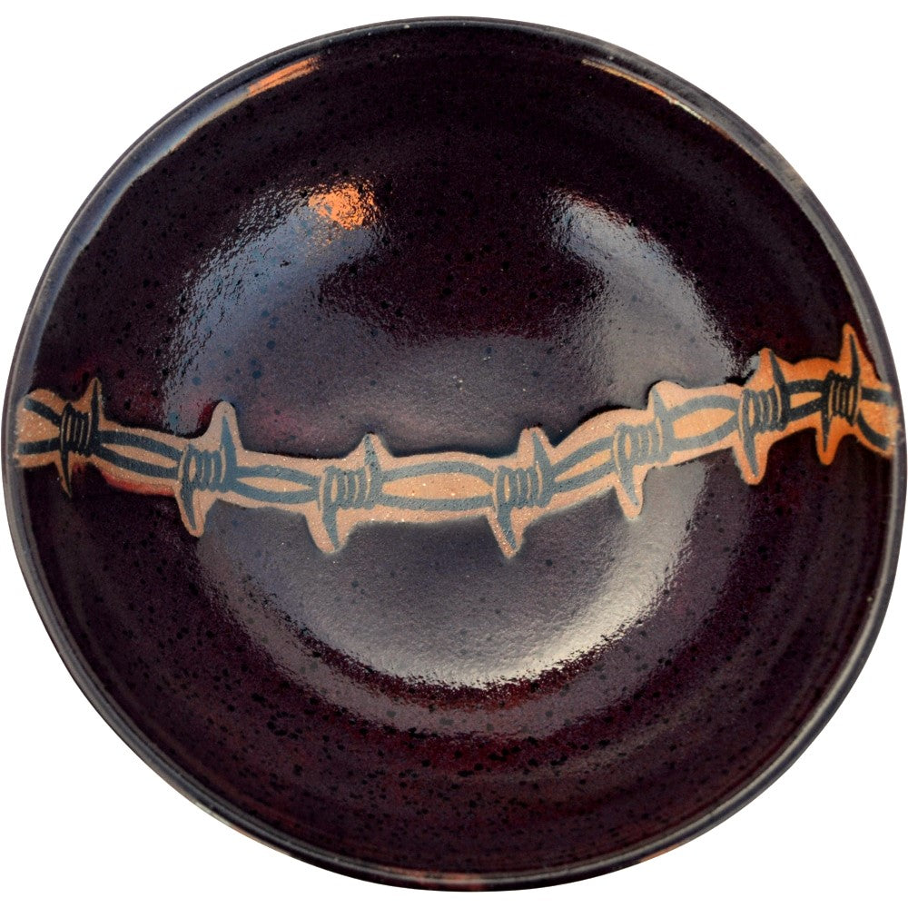 Barbed wire western soup bowl made in the USA - Your Western Decor