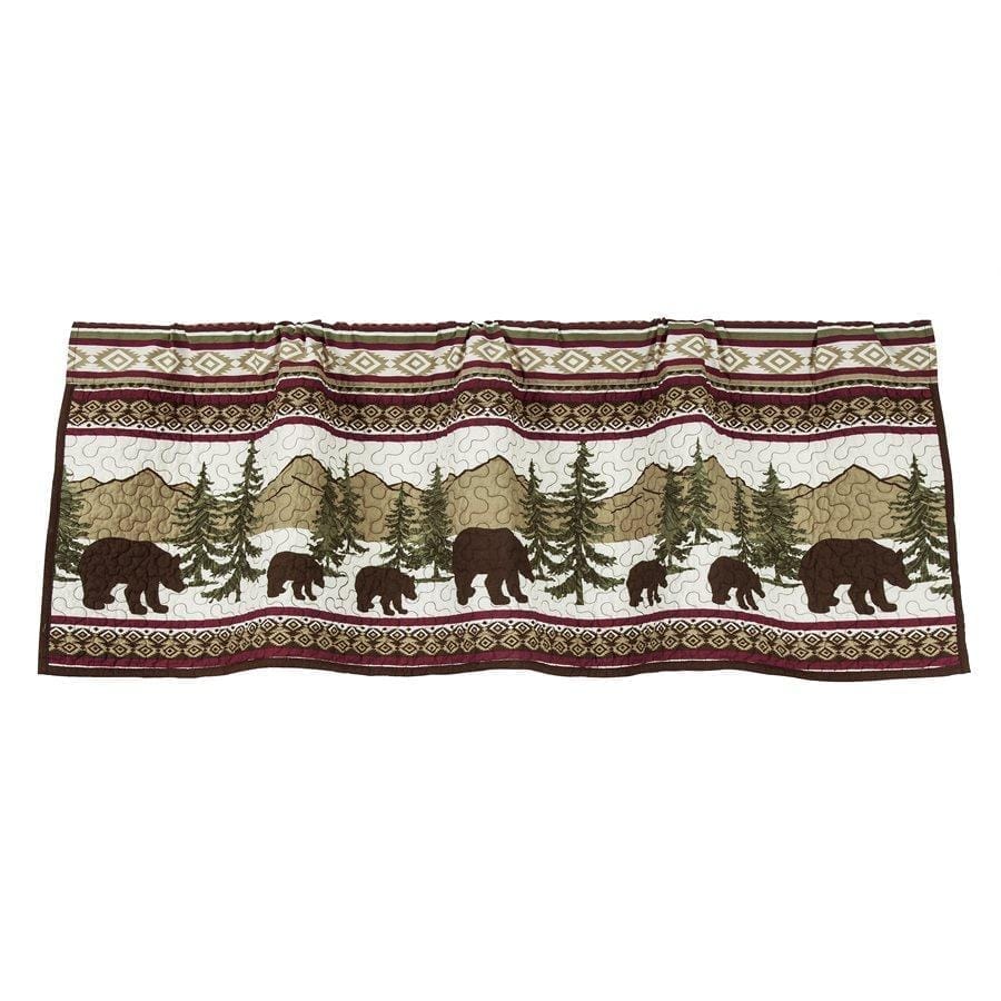 Bear Trails Quilted Valance - Your Western Decor