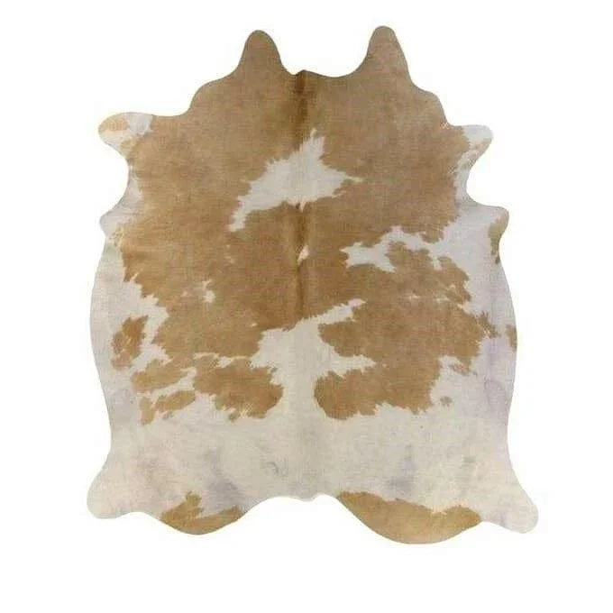 Beige & White Cowhide Rug | Palomino & White Cowhide Rugs – Your ...