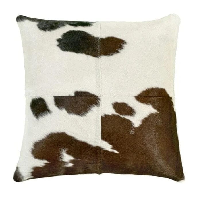Black/Brown & White Cowhide Pillows 22" x 22" - Your Western Decor