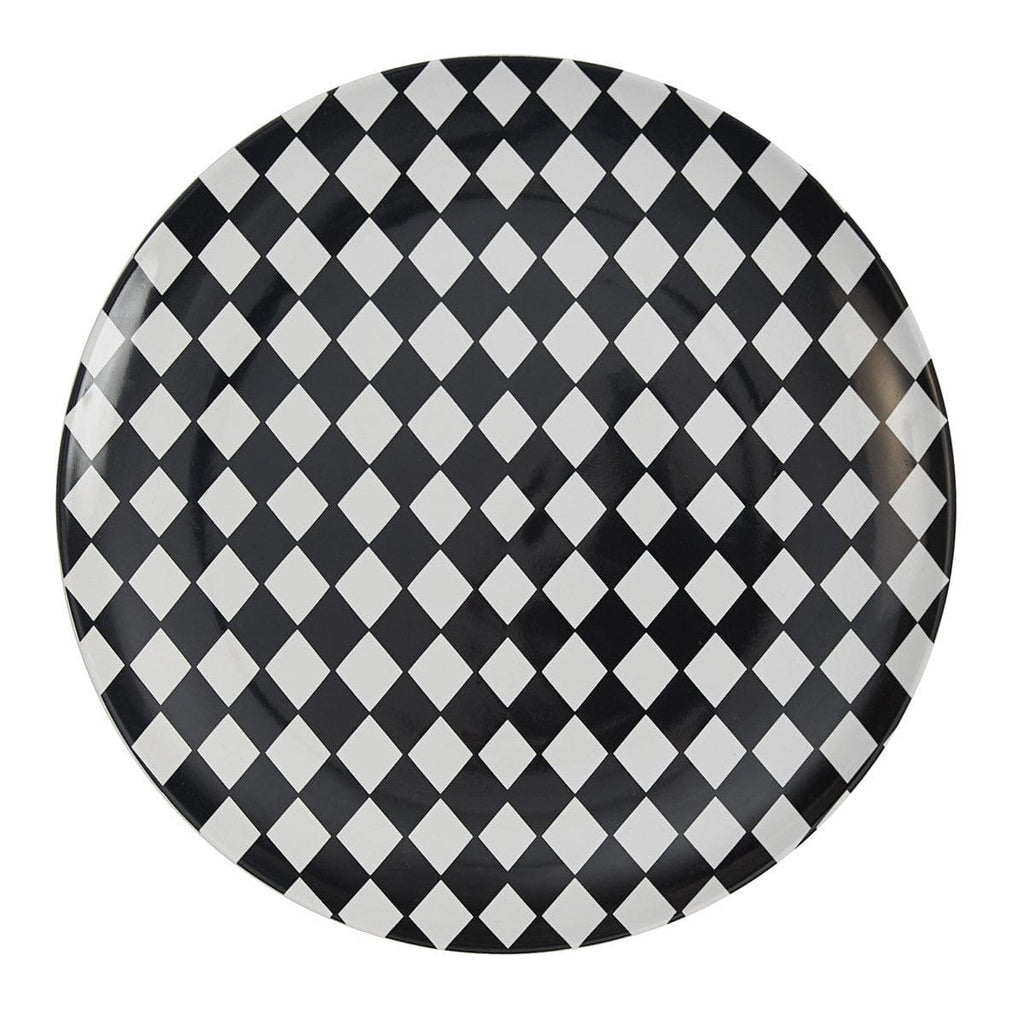 Maxwell Black Check Dinner Plate - Your Western Decor