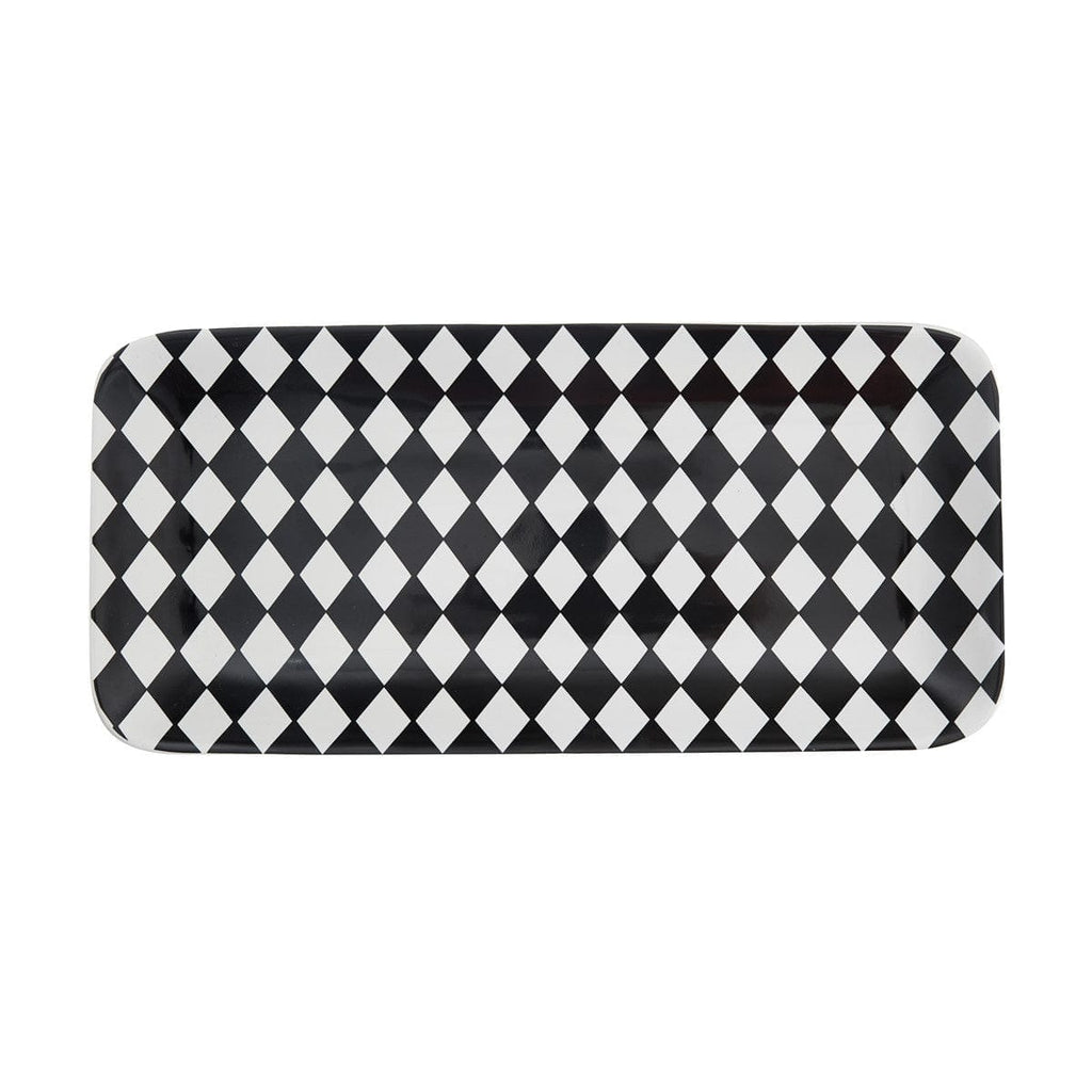 Maxwell Black Check Serving Platter - Your Western Decor