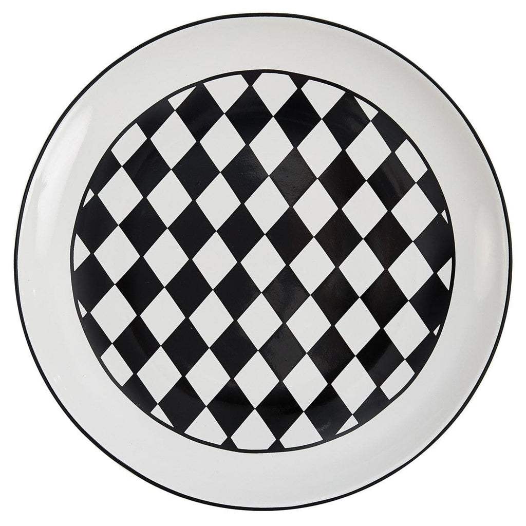 Maxwell Black Check Salad Plate - Your Western Decor