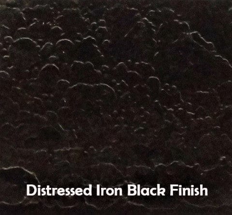 Distressed black iron finish - Your Western Decor