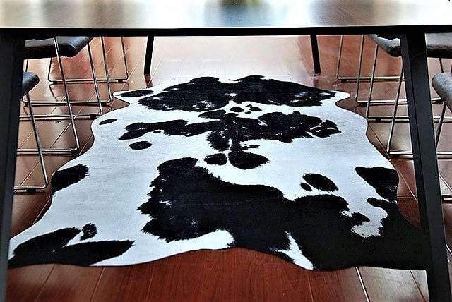 Brazilian Black and White Cowhide Rug - Your Western Decor, LLC