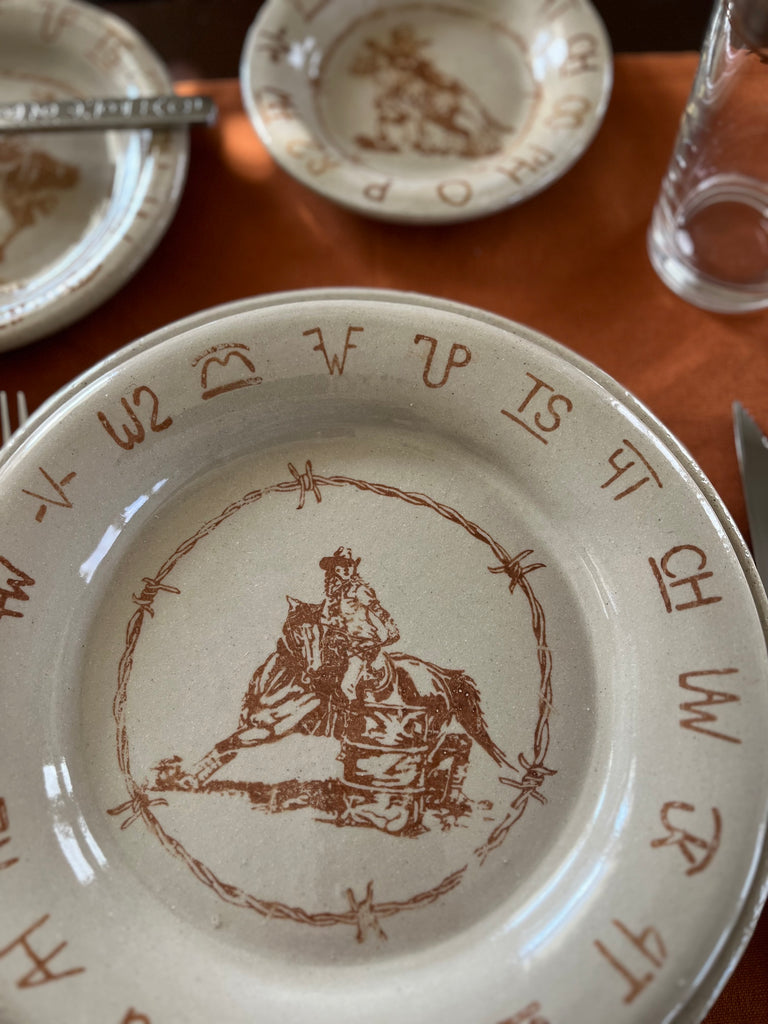 Blue Mountain Brands Barrel Racer Lunch Plate - Your Western Decor