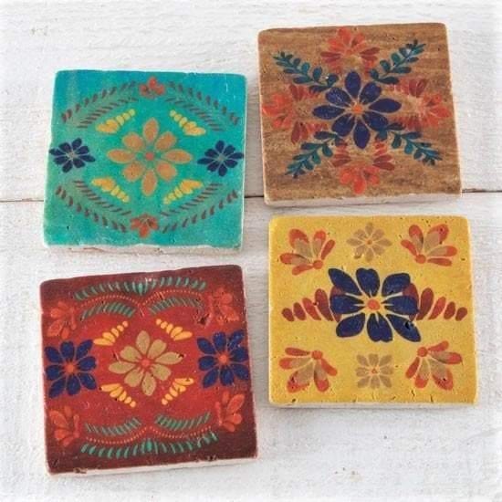 Bonita Spanish style tile coasters - Your Western Decor