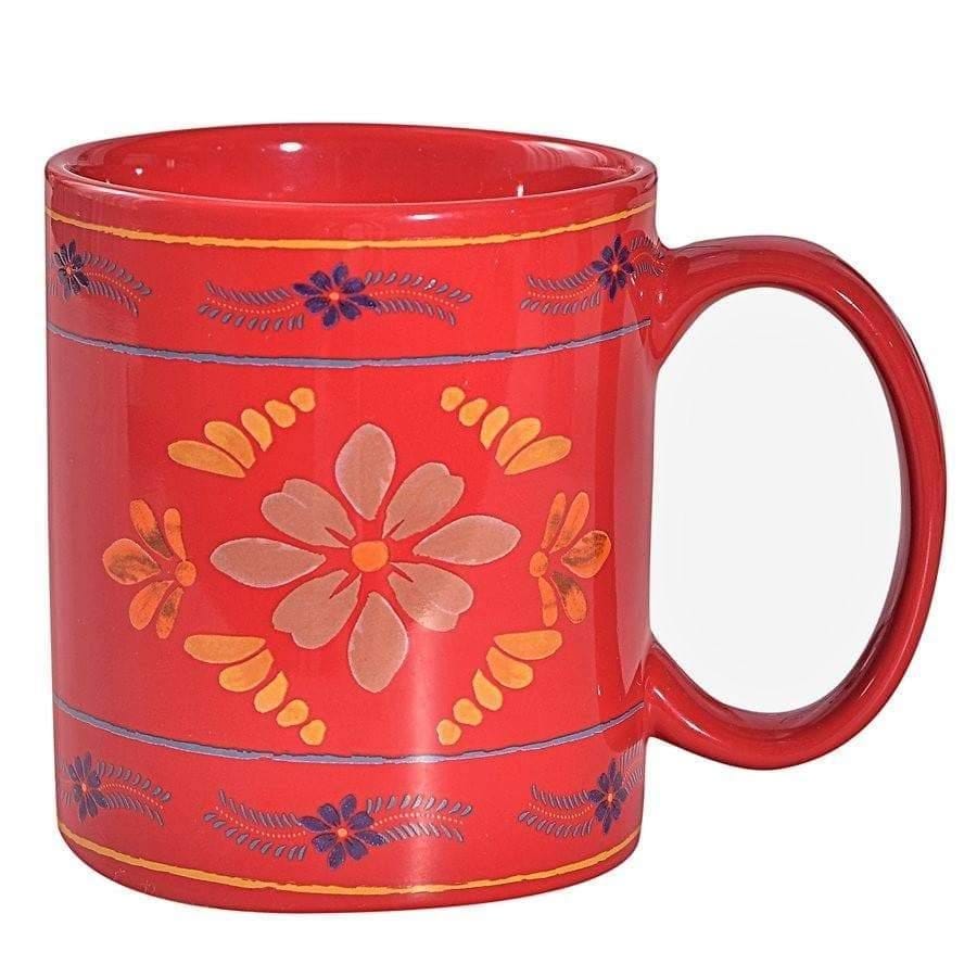 Red sets of Bonita Spanish Mugs. Your Western Decor