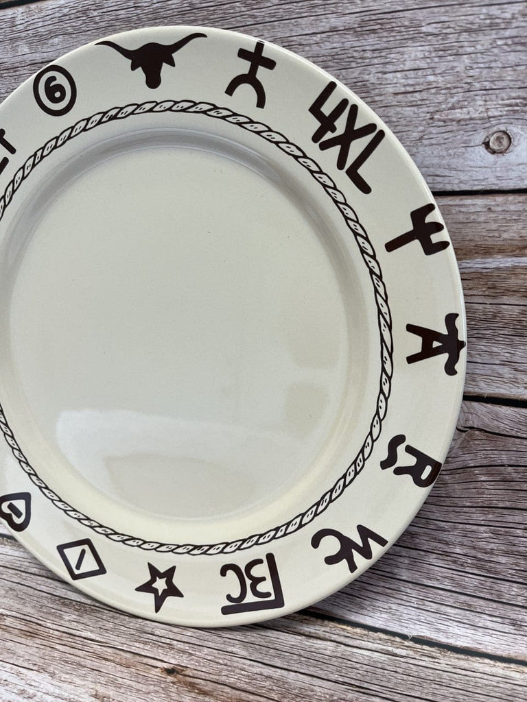 Rope and brands western dinner plates - Your Western Decor
