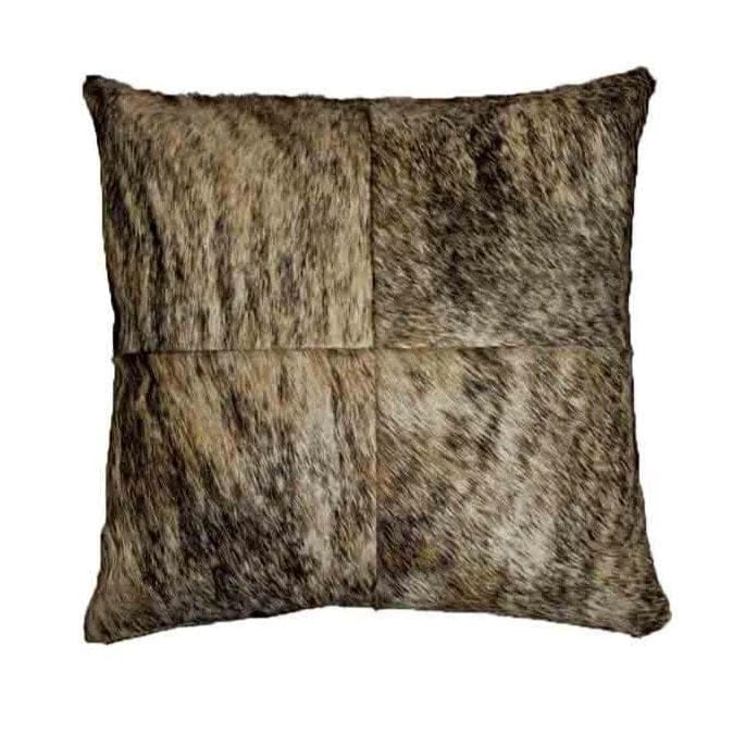 Brindle Birch Cowhide Throw Pillows 18" x 18" - Your Western Decor