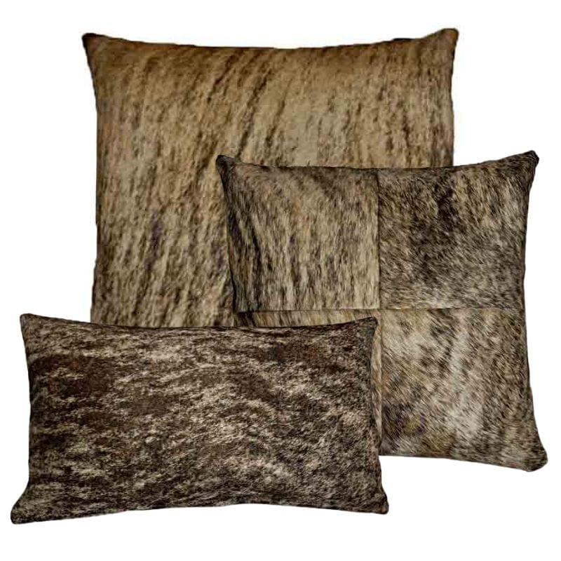 Brindle Birch Cowhide Throw Pillows - Your Western Decor