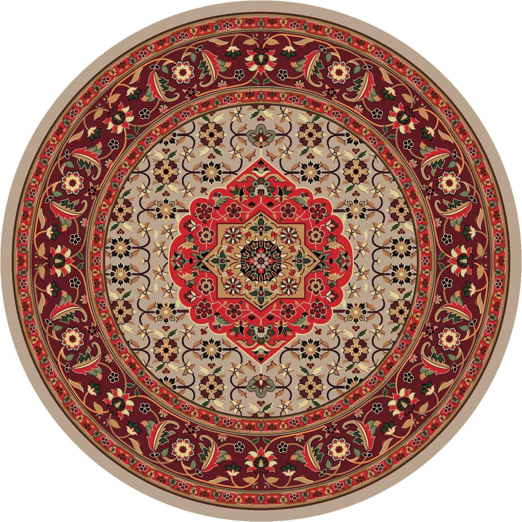Bristol Blaze 8' Round Area Rug - Made in the USA - Your Western Decor