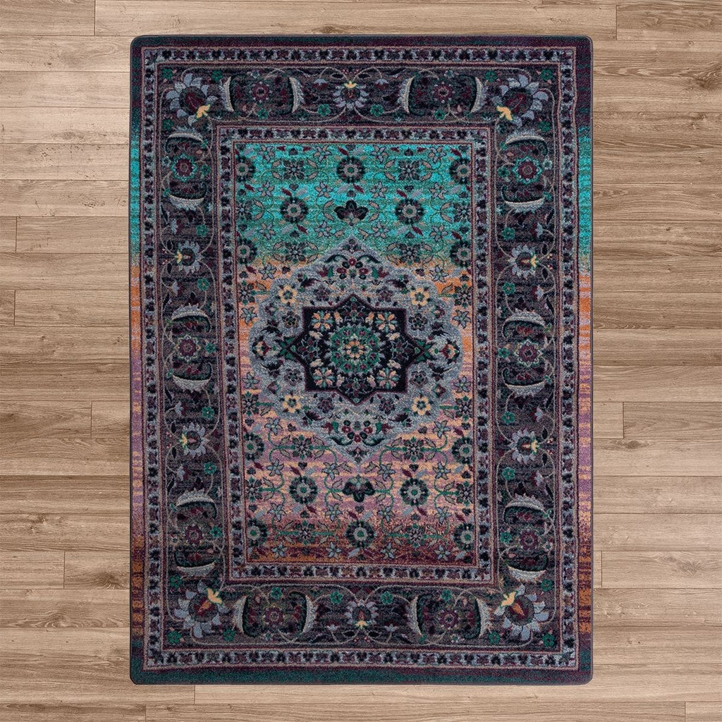 Bristol Ocean 5' x 8' Area Rug - Made in the USA - Your Western Decor, LLC