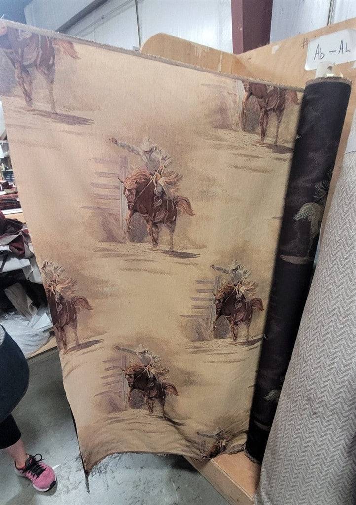 Bronc rider fabric roll - Your Western Decor