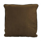 Brown Faux Suede/Leather Reversible Euro Sham Back - Your Western Decor