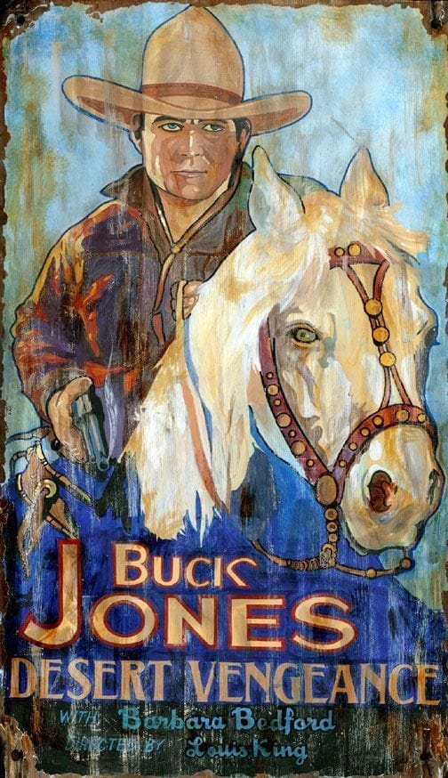 Buck Jones ~ Desert Vengeance Vintage Ad - Your Western Decor & Design, LLC