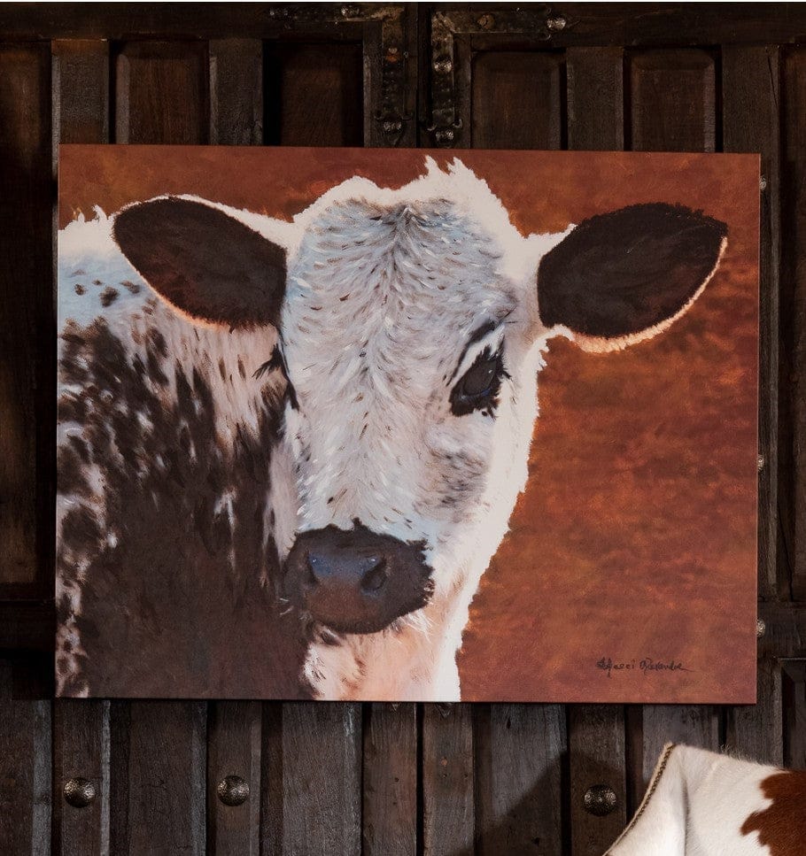 Calf Art on Canvas - Signed fine art Made in the USA - Your Western Decor, LLC