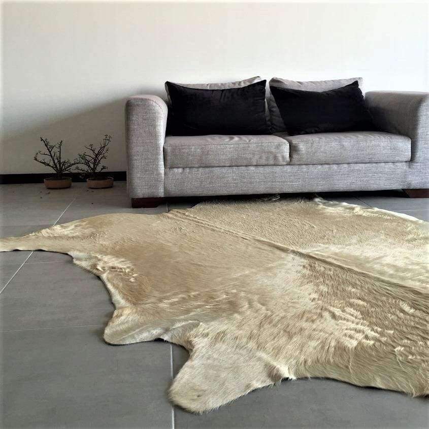 Brazilian champagne cowhide rug - Your Western Decor & Design