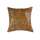 Cheetah print cowhide accent pillow 18x18 - Your Western Decor