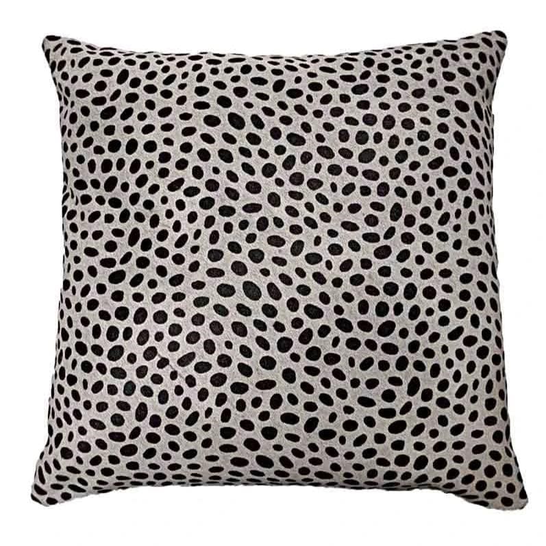 Cheetah Print on White Cowhide Accent Pillows 22" x 22" - Your Western Decor