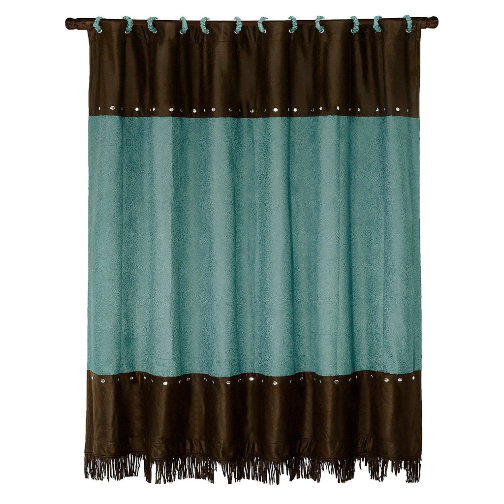 Cheyenne Turquoise Shower Curtain from HiEnd Accents