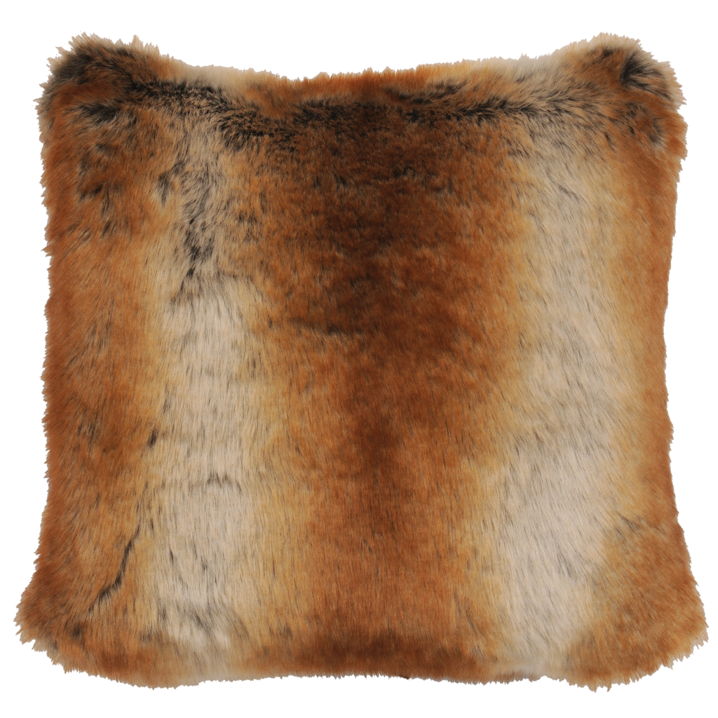Stylish Chinchilla Faux Fur Throw Pillow made in the USA - Your Western Decor