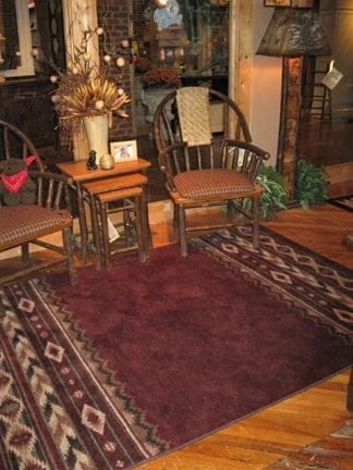 Cimarron Red Area Rugs made in the USA - Your Western Decor