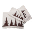 Pine tree embroidered bathroom towels set - Your Western Decor