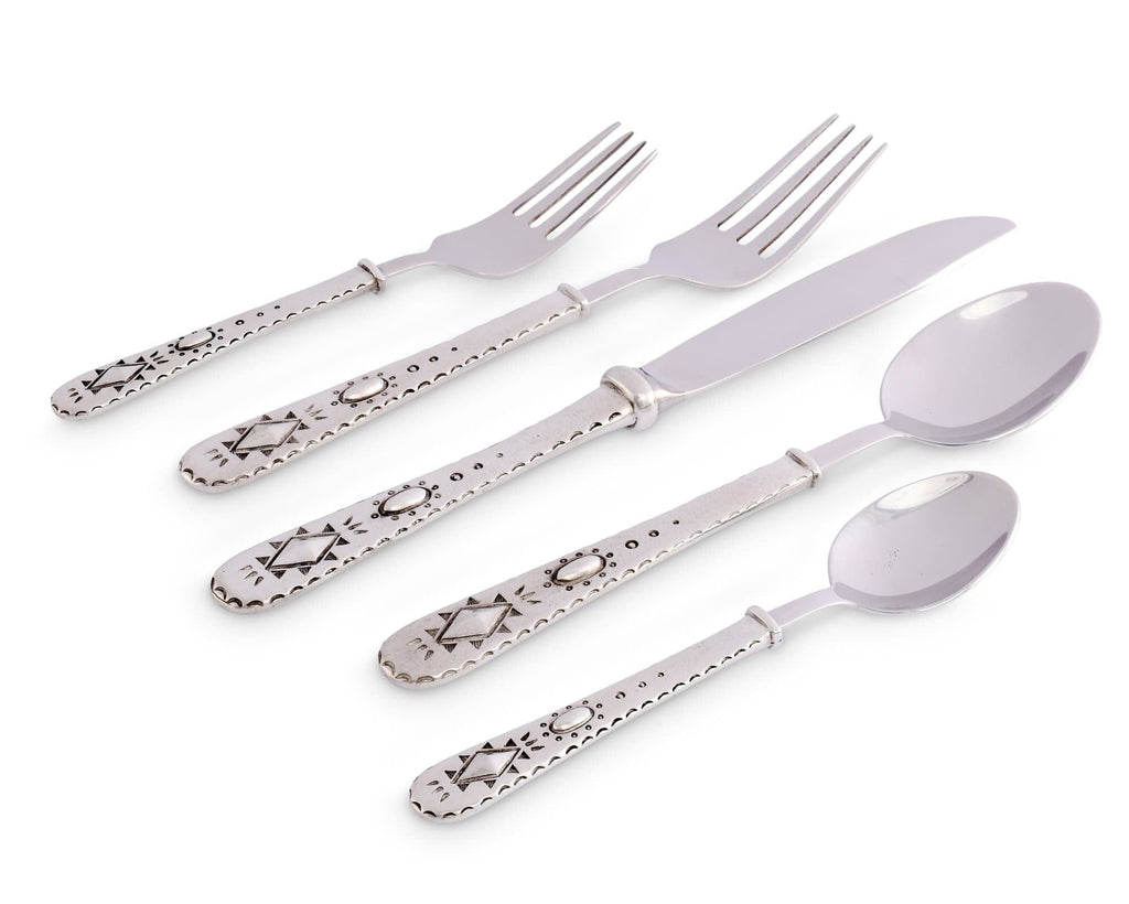 Pewter western flatware with concho design. Your Western Decor