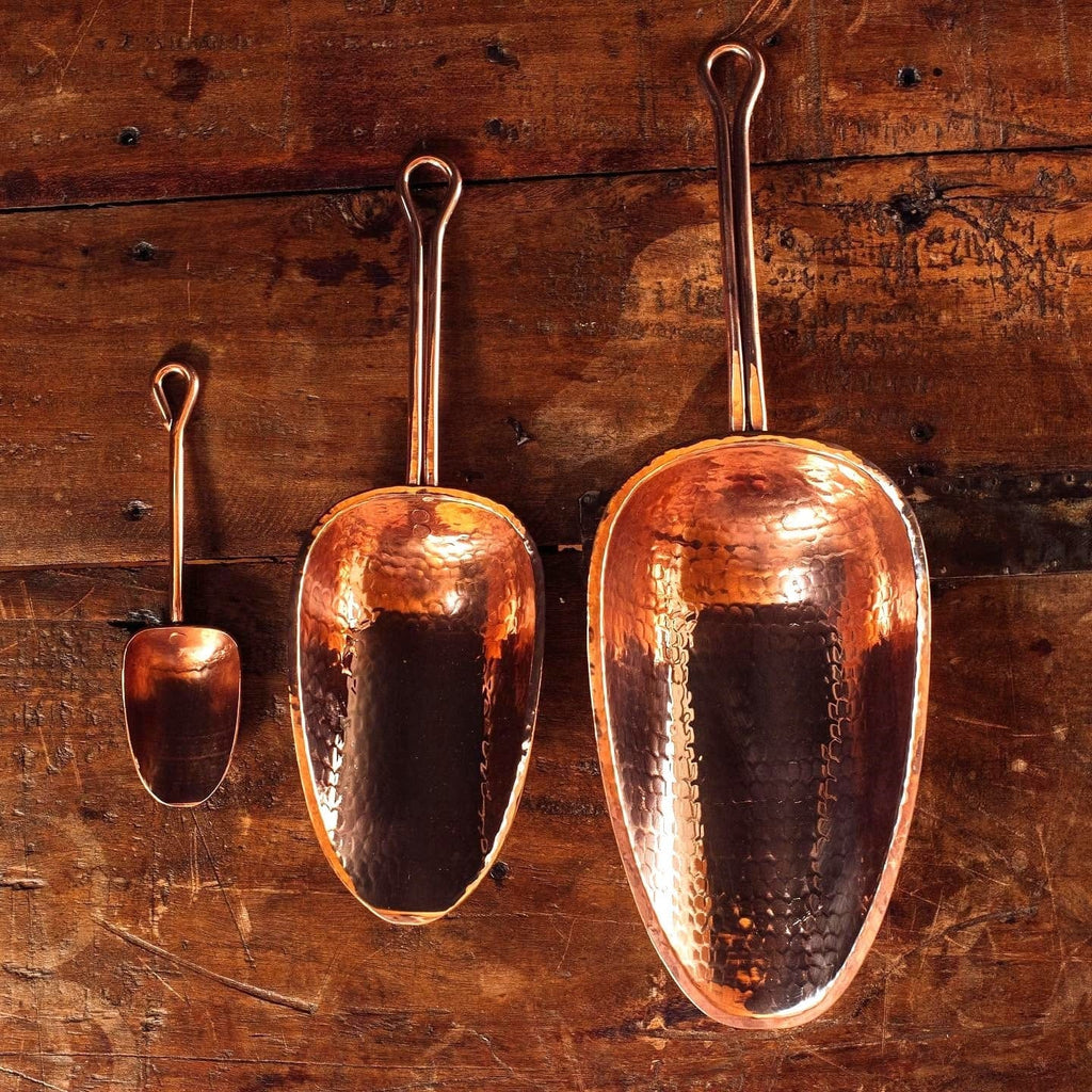 Copper scoops in 3 sizes - Your Western Decor