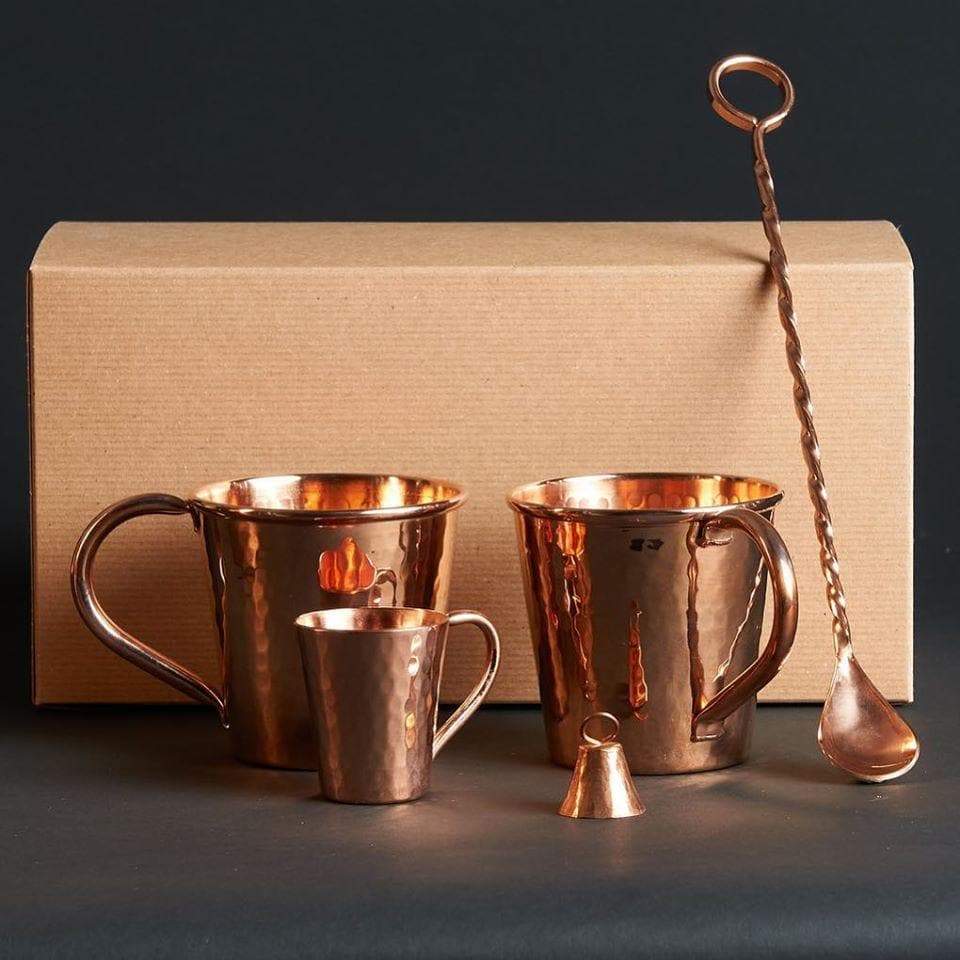 Hammered copper moscow mule gift set. Your Western Decor