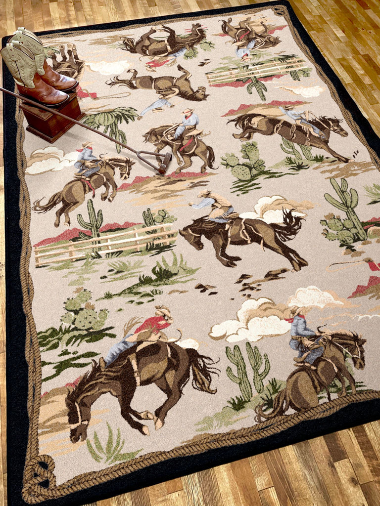 Cowboys & Broncs Western Rugs made in the USA - Your Western Decor